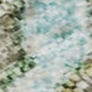 HomeRoots 5' X 8' Teal and Brown Abstract Area Rug - Durable, Washable, UV Protected for Homes with Kids & Pets 718276