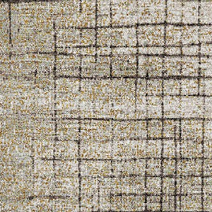 HomeRoots 5' X 8' Stylish Brown and Taupe Geometric Area Rug - Washable, UV Protected for Families & Pets! 718312