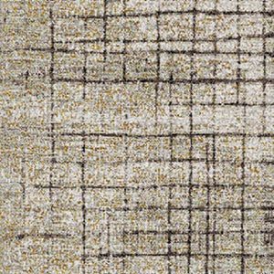 HomeRoots 9' X 12' Geometric Area Rug in Brown & Taupe – Washable, UV Protected, Perfect for High-Traffic Homes 718315