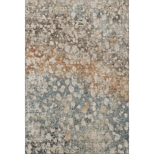 HomeRoots 10' X 14' Contemporary Light Taupe & Brown Abstract Washable Area Rug with UV Protection & Non-Slip 718346