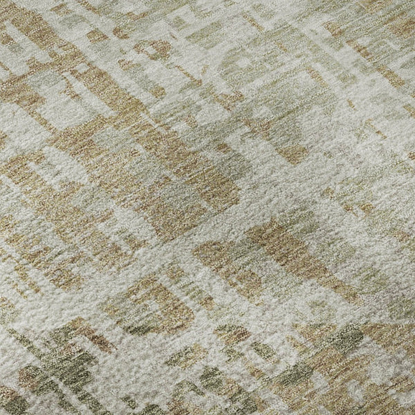 HomeRoots 10' X 14' Fern Green Geometric Area Rug - Washable, UV Protected, Durable for Living Spaces & Patios 718388