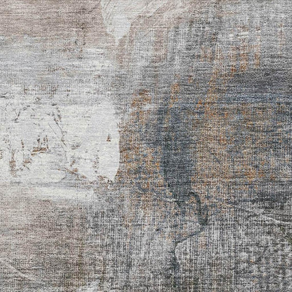 HomeRoots 9' X 12' Light Taupe & Gray Abstract Washable Area Rug - Stylish, Stain-Resistant, UV Protected Home Decor 718411