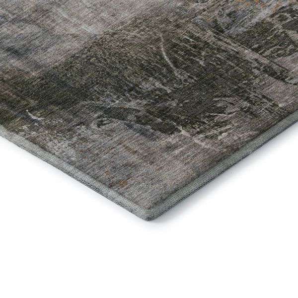 HomeRoots 9' X 12' Light Taupe & Gray Abstract Washable Area Rug - Stylish, Stain-Resistant, UV Protected Home Decor 718411