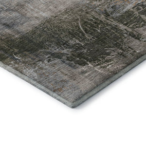 HomeRoots 10' X 14' Washable Light Taupe & Gray Abstract Area Rug with UV Protection for Busy Households 718412