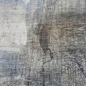 HomeRoots 10' Sky Blue and Gray Abstract Area Rug - Washable, UV Protection, Durable & Easy-Care Design 718418