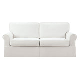 OSP Home Furnishings Ashton Slip Cover Sofa Ivory