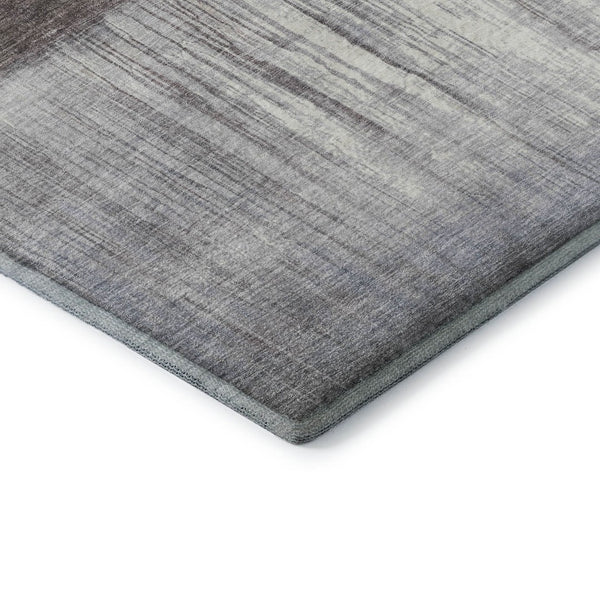 HomeRoots 5' X 8' Stylish Rust and Ivory Abstract Washable Area Rug with UV Protection for High-Traffic Spaces 718438