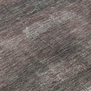 HomeRoots 5' X 8' Stylish Rust and Ivory Abstract Washable Area Rug with UV Protection for High-Traffic Spaces 718438