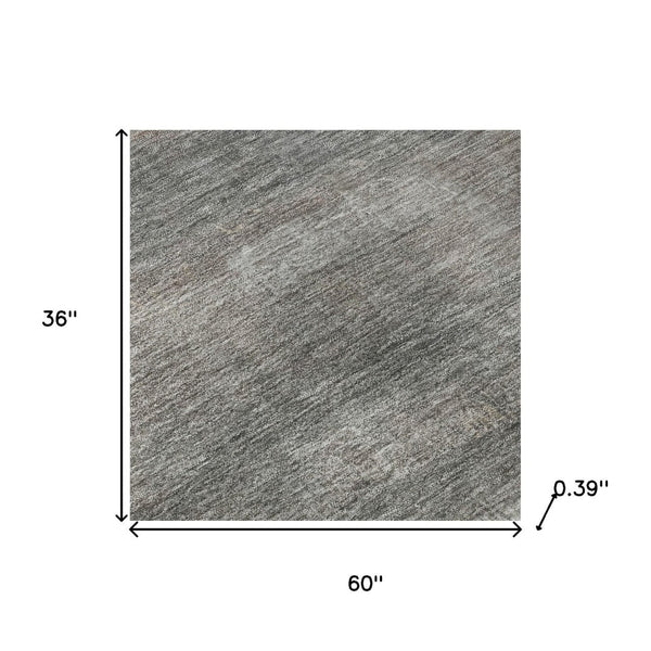 HomeRoots 5' X 8' Abstract Taupe And Ivory Washable Area Rug – UV Protected, Durable, Stylish, and Easy Care 718450
