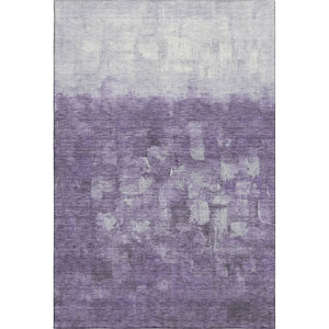 HomeRoots 9' X 12' Purple and Ivory Abstract Area Rug - Washable, UV-Protected, Soft, and Stylish for High-Traffic Rooms 718477