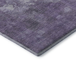 HomeRoots 10' X 14' Purple and Ivory Abstract Area Rug - Washable, UV Protected, Durable for High Traffic Spaces 718478