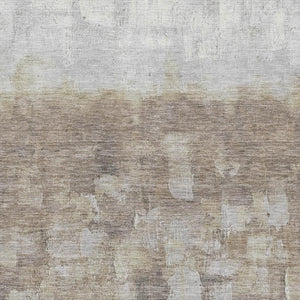 HomeRoots 5' X 8' Taupe And Ivory Abstract Area Rug - Durable, Washable, UV-Protected, Pet-Friendly Design 718486
