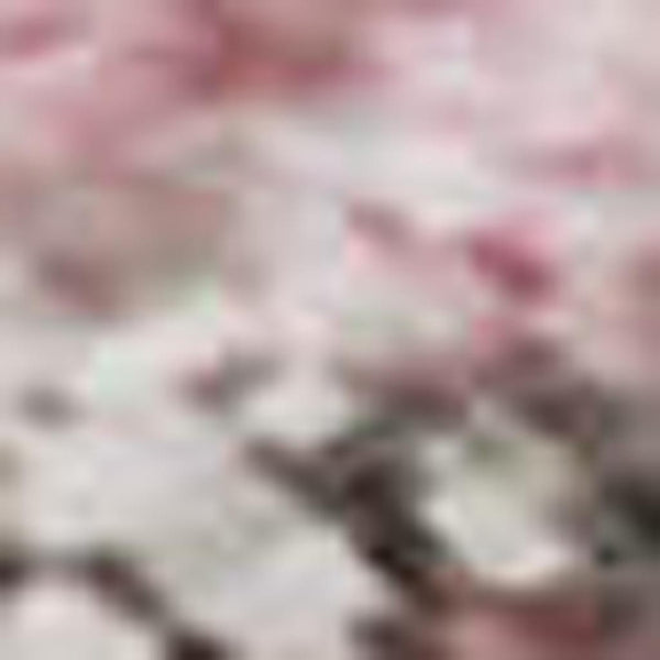 HomeRoots 8' Blush and Wheat Abstract Round Rug - Washable, UV Protected, Modern Accent for High-Traffic Areas 718493