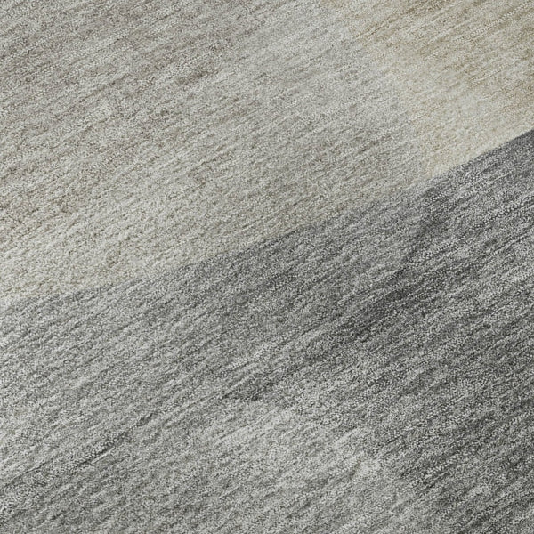 HomeRoots 9' X 12' Taupe Gray Abstract Area Rug - Washable, UV Protected, Non-Slip Backing for Busy Homes 718580