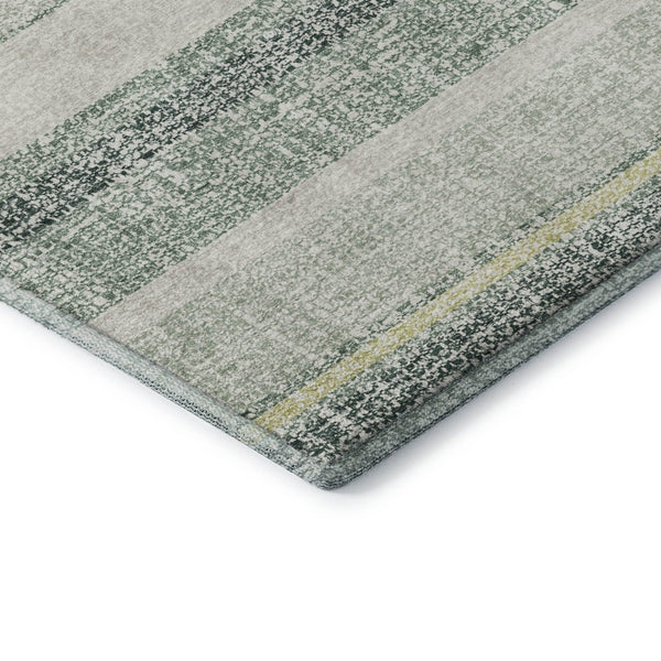 HomeRoots 8' X 10' Coastal Striped Washable Area Rug with UV Protection, Stain Resistance & Non-Slip Backing 718627