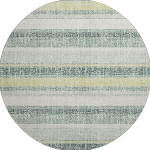 HomeRoots 8' X 10' Coastal Striped Washable Area Rug with UV Protection, Stain Resistance & Non-Slip Backing 718627
