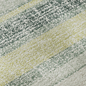 HomeRoots 8' X 10' Coastal Striped Washable Area Rug with UV Protection, Stain Resistance & Non-Slip Backing 718627