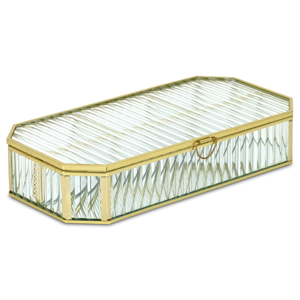 HomeRoots Set of Three Hand-Painted Navy Blue Wooden Decorative Boxes for Chic Home Storage & Style 718678