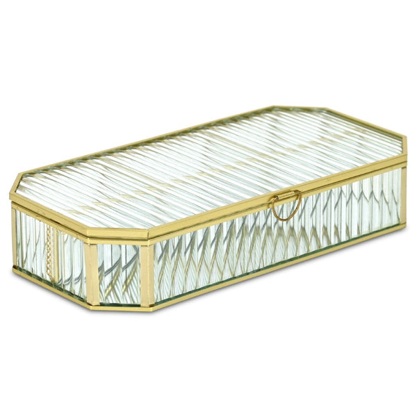 HomeRoots Set of Three Hand-Painted Navy Blue Wooden Decorative Boxes for Chic Home Storage & Style 718678