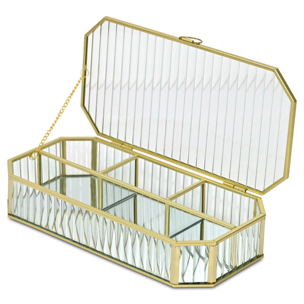 HomeRoots Set of Three Hand-Painted Navy Blue Wooden Decorative Boxes for Chic Home Storage & Style 718678