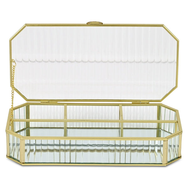 HomeRoots Set of Three Hand-Painted Navy Blue Wooden Decorative Boxes for Chic Home Storage & Style 718678