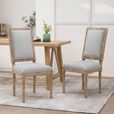 Christopher Knight Home® - Noble House - Regina French Country Wood Upholstered Dining Chair - Set of 2