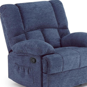 HomeRoots 39" Beige Polyester Blend Manual Recliner – Stylish Comfort Chair for Living Room, Office & More! 718703