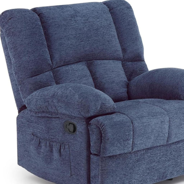 HomeRoots 39" Beige Polyester Blend Manual Recliner – Stylish Comfort Chair for Living Room, Office & More! 718703