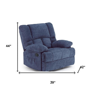 HomeRoots 39" Beige Polyester Blend Manual Recliner – Stylish Comfort Chair for Living Room, Office & More! 718703