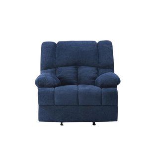 HomeRoots 39" Brown Polyester Blend Manual Recliner - Effortless Comfort with 3 Recline Positions & Storage Pocket 718704