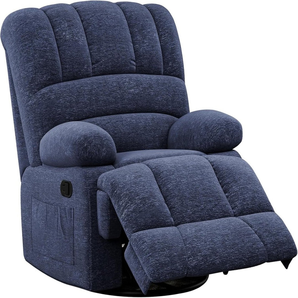 HomeRoots 40" White Faux Leather Manual Recliner - Stylish Comfort with 3 Recline Positions & Storage Pocket 718712