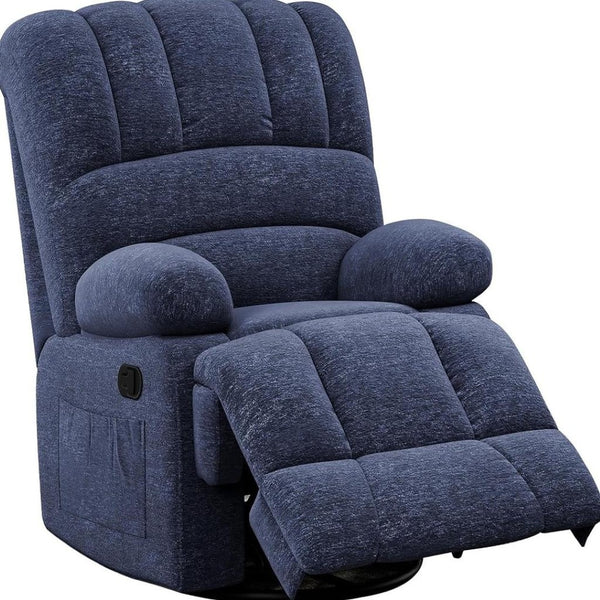HomeRoots 40" White Faux Leather Manual Recliner - Stylish Comfort with 3 Recline Positions & Storage Pocket 718712