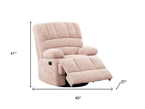 HomeRoots 40" White Faux Leather Manual Recliner - Chic Comfort with Modern Style, Easy-Care Upholstery & Storage 718715