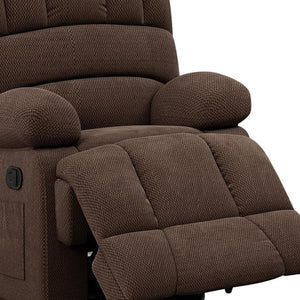 HomeRoots 40" White Faux Leather Manual Recliner – Stylish Comfort Chair for Living Room, Office & More! 718717