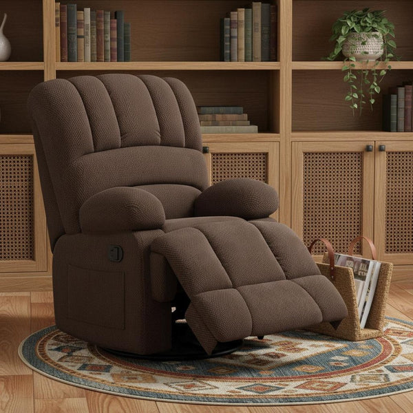 HomeRoots 40" White Faux Leather Manual Recliner – Stylish Comfort Chair for Living Room, Office & More! 718717