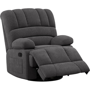HomeRoots 40" White Faux Leather Manual Recliner – Stylish Comfort with Easy Maintenance & Versatile Use Options 718719