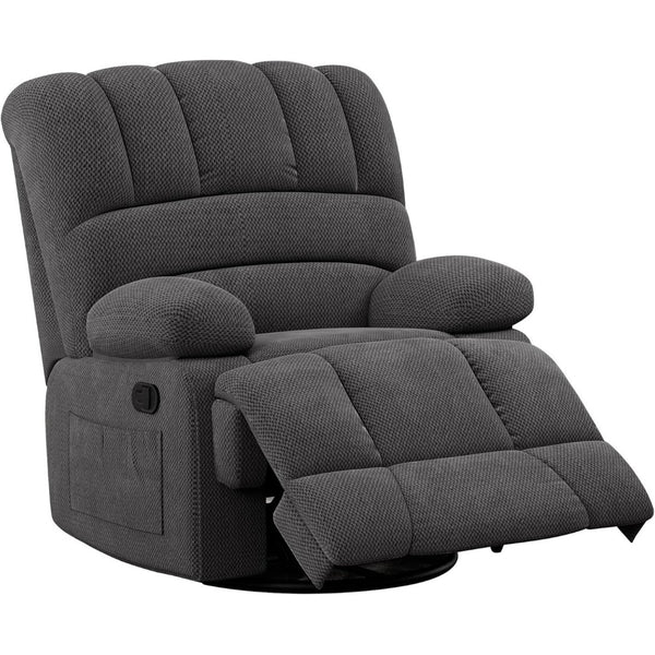 HomeRoots 40" White Faux Leather Manual Recliner – Stylish Comfort with Easy Maintenance & Versatile Use Options 718719