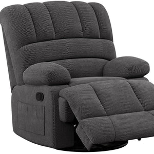 HomeRoots 40" White Faux Leather Manual Recliner – Stylish Comfort with Easy Maintenance & Versatile Use Options 718719