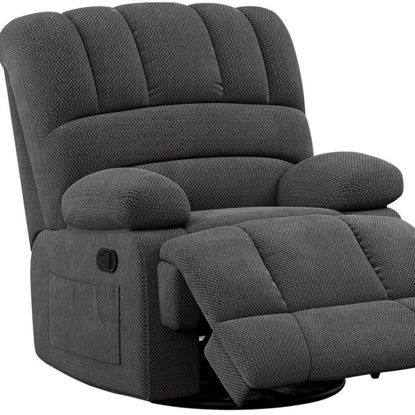 HomeRoots 40" White Faux Leather Manual Recliner – Stylish Comfort with Easy Maintenance & Versatile Use Options 718719