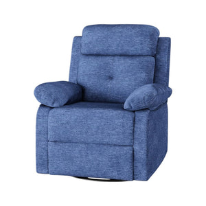 HomeRoots 37" Red Faux Leather Manual Recliner - Plush Comfort, Stylish Design & Convenient Storage for Any Room 718725
