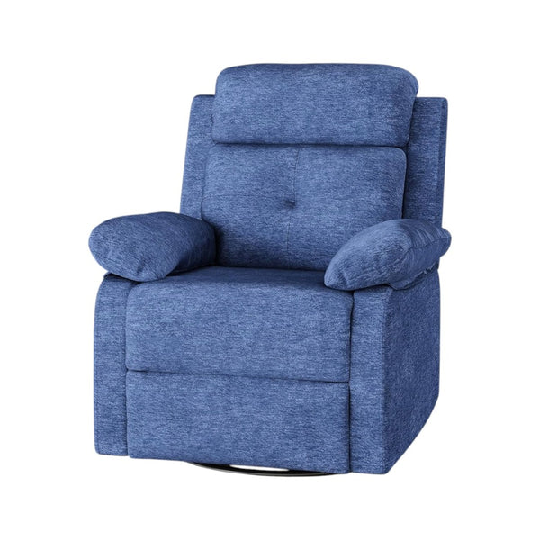 HomeRoots 37" Red Faux Leather Manual Recliner - Plush Comfort, Stylish Design & Convenient Storage for Any Room 718725