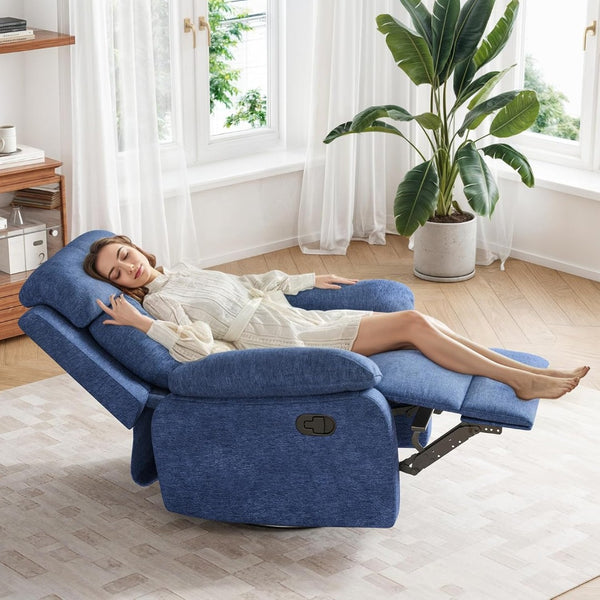 HomeRoots 37" Red Faux Leather Manual Recliner - Plush Comfort, Stylish Design & Convenient Storage for Any Room 718725
