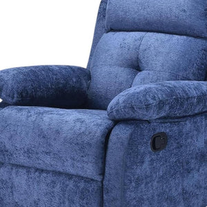 HomeRoots 37" Red Faux Leather Manual Recliner - Plush Comfort, Stylish Design & Convenient Storage for Any Room 718725