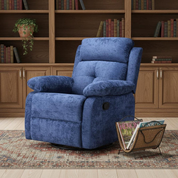 HomeRoots 37" Red Faux Leather Manual Recliner - Plush Comfort, Stylish Design & Convenient Storage for Any Room 718725