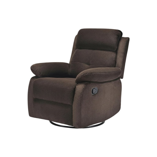 HomeRoots 37" Gray Faux Leather Manual Recliner - Compact Comfort for Living Rooms, Dens, and Offices 718727