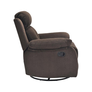 HomeRoots 37" Gray Faux Leather Manual Recliner - Compact Comfort for Living Rooms, Dens, and Offices 718727