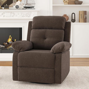 HomeRoots 37" Gray Faux Leather Manual Recliner - Compact Comfort for Living Rooms, Dens, and Offices 718727