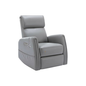 HomeRoots 36" Brown Faux Leather Heated Massage Lift Recliner with USB - Zero Gravity Comfort & Support! 718746