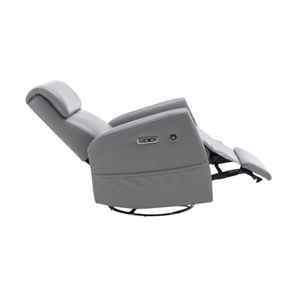 HomeRoots 36" Brown Faux Leather Heated Massage Lift Recliner with USB - Zero Gravity Comfort & Support! 718746