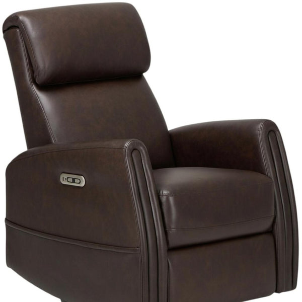 HomeRoots 36" Black Faux Leather Power Lift Recliner with Heated Massage, USB, Zero Gravity & Smart Storage 718747